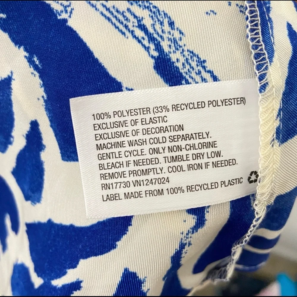 Botanical Tie Strap Dress ALEXIS size 3X blue - Picture 15 of 16
